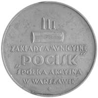 Zakłady Amunicyjne w Warszawie- medal autorstwa Stefana Rufina Koźbielewskiego 1930 r., Aw: Ptak s..
