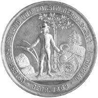 medal nagrodowy Austriacko-Śląskiego Towarzystwa Rolniczo-Leśnego w Opawie (Karniowie), sygn. J. C..