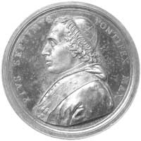 papież Pius VII- medal autorstwa F. I. Mercandettiego wybity dla upamiętnienia naprawy Amfiteatru ..