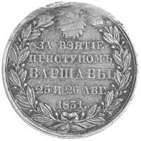 medal za zdobycie Warszawy w 1831 roku, odmiana 
