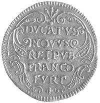 dukat 1657, Aw: Ukoronowany orzeł, Rw: Poziome napisy, Fr.976, Joseph-Fellner 486, złoto, 3.43 g
