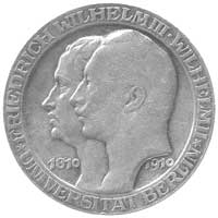 Wilhelm II 1888-1918, 3 marki 1910, pamiątkowe n