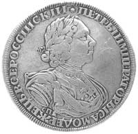 rubel 1724, Aw: Popiersie, Rw: Poczwórny monogra