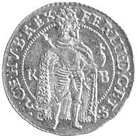 dukat 1655, Krzemnica, Aw: Stojący król i litery