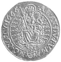 Leopold 1657-1705, dukat 1666, Krzemnica, Aw: St