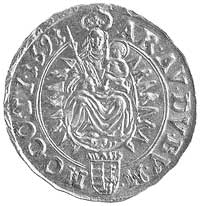 dukat 1691, Krzemnica, Aw: Stojący król i litery