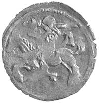 denar litewski, Wilno, Aw: Orzeł, Rw: Jeździec w lewo, wyżej gotycka litera A, Gum.471