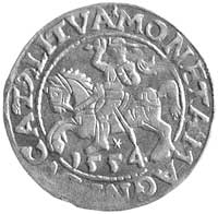 półgrosz 1554, Wilno, Kurp. 678 R4, Gum. 598, T. 12, ładna i rzadka moneta