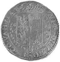 talar 1649, Kraków, na awersie półpostać króla w ozdobnej zbroi, Kurp. 557 R4, Dav. 4331, T. 50, m..