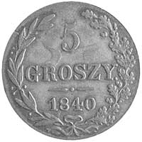 5 groszy 1840 Warszawa, odmiana z kropką po GROS