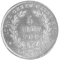 5 złotych 1831, Warszawa, Plage 272, bardzo ładnie zachowana moneta