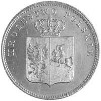 2 złote 1831, Warszawa, odmiana Pogoń bez pochwy, Plage 273, rzadkie i bardzo ładnie zachowane