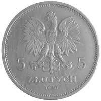 5 złotych 1930, Warszawa, Sztandar \głęboki, Parchimowicz 115.b