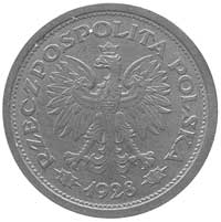 1 złoty 1928, Nominał w wieńcu z liści dębowych, Parchimowicz P-126b, wybito 32 sztuki, brąz, 8.23..