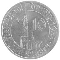 10 guldenów 1935, Berlin, Parchimowicz 69, wyjątkowo piękna moneta w wyśmienitym stanie zachowania