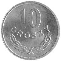 10 groszy 1973 bez znaku mennicy, Parchimowicz 206.l, nakład nieznany, dotychczas jeden raz w sprz..