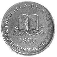 medalik wybity w 1830 roku na pamiątkę otwarcia ostatniego Sejmu Królestwa Polskiego, po trwającej..