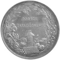 Towarzystwo Gospodarcze- medal autorstwa C. Radnitzky’ego bity przed 1850 r., Aw: Oracz z pługiem ..