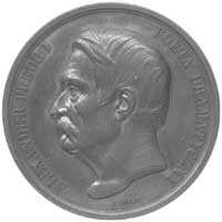 Aleksander Fredro- medal autorstwa A. Barre’a 1864 r., Aw: Popiersie poety w lewo i napis w otoku,..