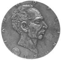 Jan Hopliński- pamiątkowy medal autorstwa Witolda Korskiego 1972 r., Aw: Popiersie w prawo i napis..