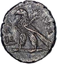 Egipt- Aleksandria, Neron 54- 68, tetradrachma bilonowa, Aw: Popiersie w koronie radialnej w prawo..