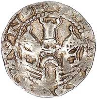 Akwizgran, Fryderyk I 1152- 1190, denar, Aw: Ces