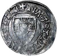 Henryk von Plauen 1410-1413, szeląg, Aw: Tarcza 