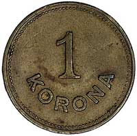 Zarząd Zakopanego, 1 korona bez daty, Sikorski T. V s 47, mosiądz, 22.0 mm, krótkotrwała i niewiel..