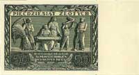 50 złotych 11.11.1936, Pick 78b, Miłczak 77b, druk jednostronny bardzo rzadkiego banknotu