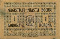 Bochnia - 1 korona emitowana przez Magistrat, 1 