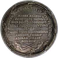 medal wybity z okazji śmierci  Marii Amalii Mnis