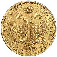 dukat 1876, Wiedeń, Herinek 145, Fr. 401, złoto,