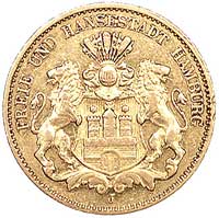 10 marek 1896, Berlin, Fr.3781, złoto, 3.95 g, minimalnie uszkodzony rant