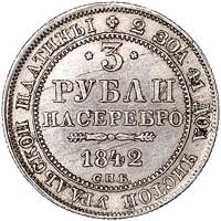 3 ruble 1844, Petersburg, Uzdenikow 409, Fr. 143, platyna, 10.34 g, ładnie zachowany egzemplarz