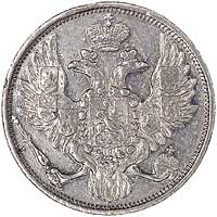 3 ruble 1844, Petersburg, Uzdenikow 409, Fr. 143, platyna, 10.26 g