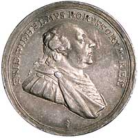 medal z okazji hołdu Prus Południowych (ziem polskich po II rozbiorze) 1793 r., Aw: Popiersie Fryd..