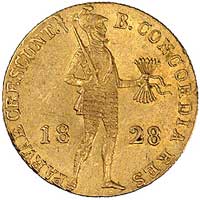 Królestwo Holandii, Willem I 1813-1840, dukat 1828 Bruksela, Delm. 1189, Fr. 332, złoto, 3.50 g, r..