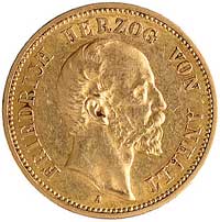 Fryderyk I 1871-1904, 20 marek 1901, Berlin, J. 181, Fr. 3749, złoto, 7.94 g, moneta wybita z okaz..