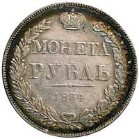 rubel 1834, Petersburg, Uzdenikow 1555, ładna stara patyna