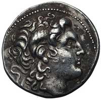 TRACJA- Lizymach 323-281 pne, tetradrachma, Aw: Głowa Aleksandra Wielkiego w prawo, Rw: Atena na t..