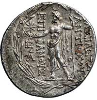 SYRIA- Królestwo Seleucydów, Antioch VIII 125-121 pne, tetradrachma, Aw: Głowa w diademie w prawo,..