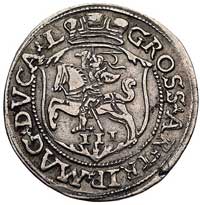 trojak 1563, Wilno, ciekawa napisowa odmiana awersu SIGIS AVG DG - REX POLO M D L, rewers jak Kurp..