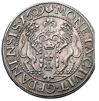 ort 1609, Gdańsk, Kurp. 2233 R4, Gum. 1380, T. 4, moneta z końcówki blachy