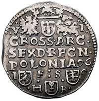 szóstak 1596, Bydgoszcz, odmiana z cyframi V-I przy Orle i Pogoni, podobny Kurp. 1426 R6, ale odmi..