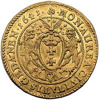 dukat 1641, Gdańsk, H-Cz. 5199 R4, Fr. 15, T. 40, złoto, 3.46 g, rzadki