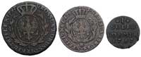 zestaw monet trojak 1797, grosz 1797 i szeląg 1797, Wrocław, Plage 40, 26 i 16, razem 3 sztuki