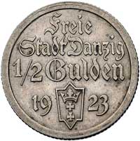1/2 guldena 1923, Utrecht, Koga, Parchimowicz 59 a