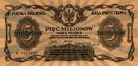 5 mln marek polskich 20.11.1923, seria B, Miłczak 38, Pick 38