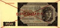 500 złotych 1.07.1948, seria A 789000, A 123456, SPECIMEN, Miłczak 140a, Pick 140