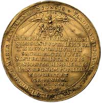 medal zaślubinowy Władysława IV i Ludwiki Marii, autorstwa Jan Höhna sen. wybity w Gdańsku w 1646 ..